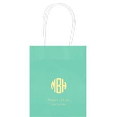 Rounded Monogram with Text Mini Twisted Handled Bags