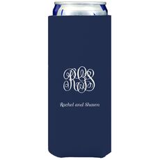 Script Monogram with Text Collapsible Slim Huggers