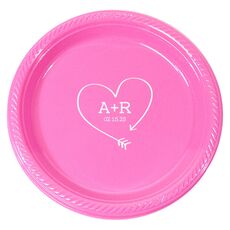 Heart Made of Arrow Plastic Plates