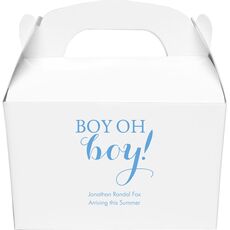 Boy Oh Boy Gable Favor Boxes