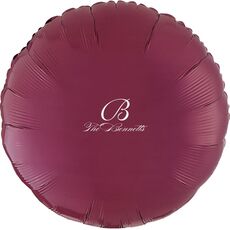 Pick Your Initial Monogram with Text Mylar Balloons