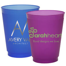 Custom with Your 1-Color Logo with Text we will Typeset Colored Shatterproof Cups