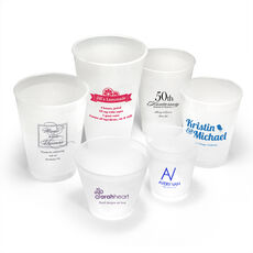 Custom with Your 1-Color Logo with Text we will Typeset Shatterproof Cups