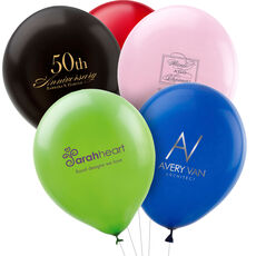 Custom with Your 1-Color Logo with Text we will Typeset Latex Balloons