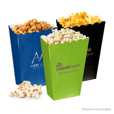 Custom with Your 1-Color Logo with Text we will Typeset Mini Popcorn Boxes