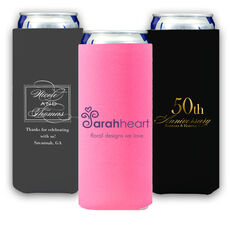Custom with Your 1-Color Logo with Text we will Typeset Collapsible Slim Huggers