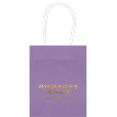 Heart With Lines Mini Twisted Handled Bags