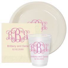 Vine Monogram with Text