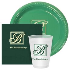 Framed Initial Plus Text