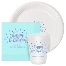 Confetti Dots Happy Birthday