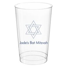 Interlocking Star of David Clear Plastic Cups