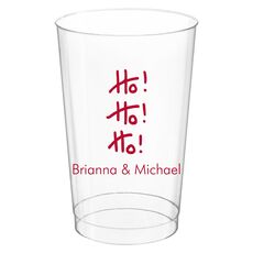 Fun Ho Ho Ho Clear Plastic Cups