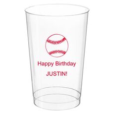 All Star Baseball Clear Plastic Cups