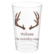 Antlers Clear Plastic Cups