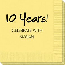 Studio Milestone Year Napkins