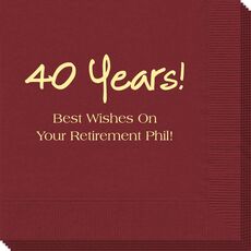 Studio Milestone Year Napkins