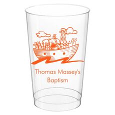 Noah's Ark with Animals Clear Plastic Cups
