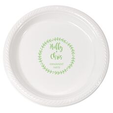 Sweet Wreath Plastic Plates