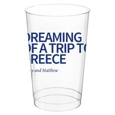 Vacation Dreams Clear Plastic Cups