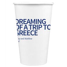 Vacation Dreams Paper Coffee Cups