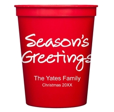 Studio Season's Greetings Stadium Cups