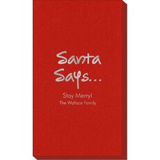 Studio Santa Says Linen Like Guest Towels