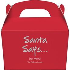 Studio Santa Says Gable Favor Boxes