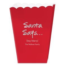 Studio Santa Says Mini Popcorn Boxes
