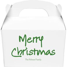 Studio Merry Christmas Gable Favor Boxes