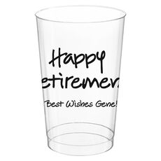 Studio Happy Retirement Clear Plastic Cups