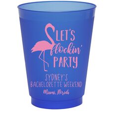 Let's Flockin' Party Colored Shatterproof Cups