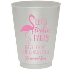 Let's Flockin' Party Colored Shatterproof Cups