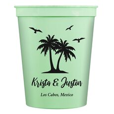 Palm Tree Island Stadium Cups