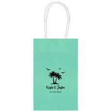 Palm Tree Island Medium Twisted Handled Bags