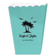 Palm Tree Island Mini Popcorn Boxes