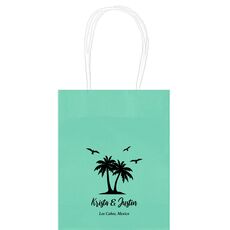 Palm Tree Island Mini Twisted Handled Bags