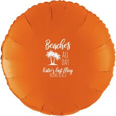Beaches All Day Mylar Balloons