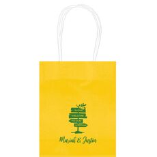 Aloha Welcome To Our Wedding Mini Twisted Handled Bags