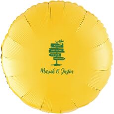 Aloha Welcome To Our Wedding Mylar Balloons
