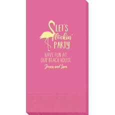 Let's Flockin' Party Guest Towels