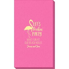 Let's Flockin' Party Linen Like Guest Towels