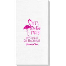 Let's Flockin' Party Deville Guest Towels