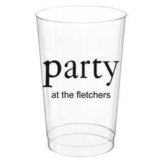 Big Word Party Clear Plastic Cups