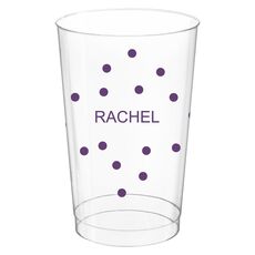 Confetti Dot Party Clear Plastic Cups