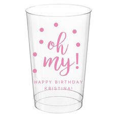 Confetti Dots Oh My Clear Plastic Cups