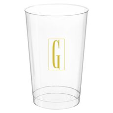 Contempo Monogram Clear Plastic Cups