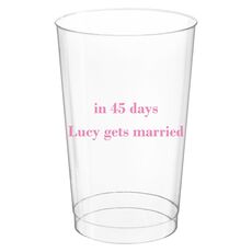 Counting the Number of Days Clear Plastic Cups