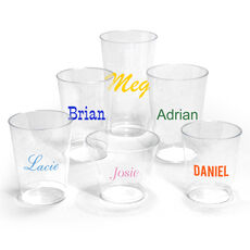 Design Your Own Big Name Clear Plastic Cups