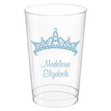 Diamond Crown Clear Plastic Cups