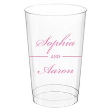 Duo Name Clear Plastic Cups